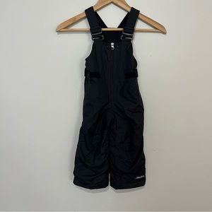 Columbia Toddler Snowsuit Snow Bib Size 2t Black Outgrown Adjustable